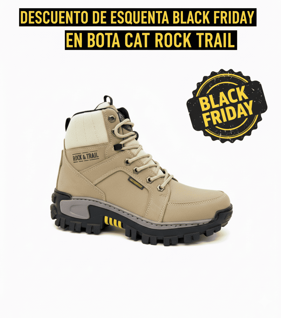 (BOTA CAT ROCK TRAIL CON DESCUENTO DE ESQUENTA BLACK FRIDAY)